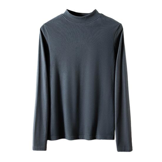 

Женские нижние топы DE Velvet Self-Heating Thermal Top Half High Gate Long Sleeve Slim Fit Base Layer Shirt XXL серый