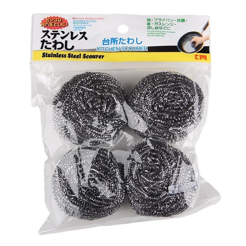 Wire Scrubber Durable Pads For Kitchen Cleaning With Stainless Construction Steel