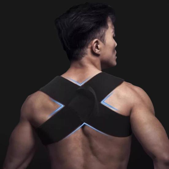 Heavy Shoulder Straps for Weight Training Adjustable Posture Support Unisex Elastic Breathable Back Brace for Workouts Daily Wear