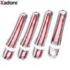 Door Handle Cover Trim For Volkswagen For VW POLO 2008 2009 2010 2011 2012 2013 Chrome Car Side Handles Catch Cap Accessories