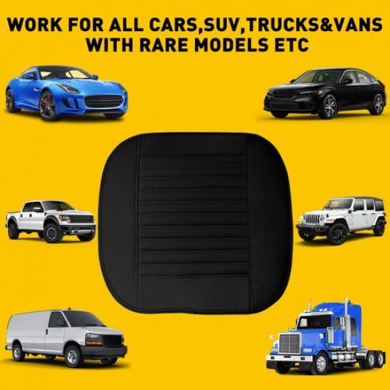 Replace Car Front Seat Cover Leather Universal Black Car Auto Luxury Accessories