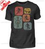 Ski Retro Style Unisexs Shirt Gift for Ski Fans Casual Style Tops Oneck Ropa Hombre Regular Short Sleeve High Quality Cotton TEE