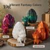 Desktop Dragon Egg with Mini Toy, 3D Printed Miniature Figurine, Decoration for Home Office Model