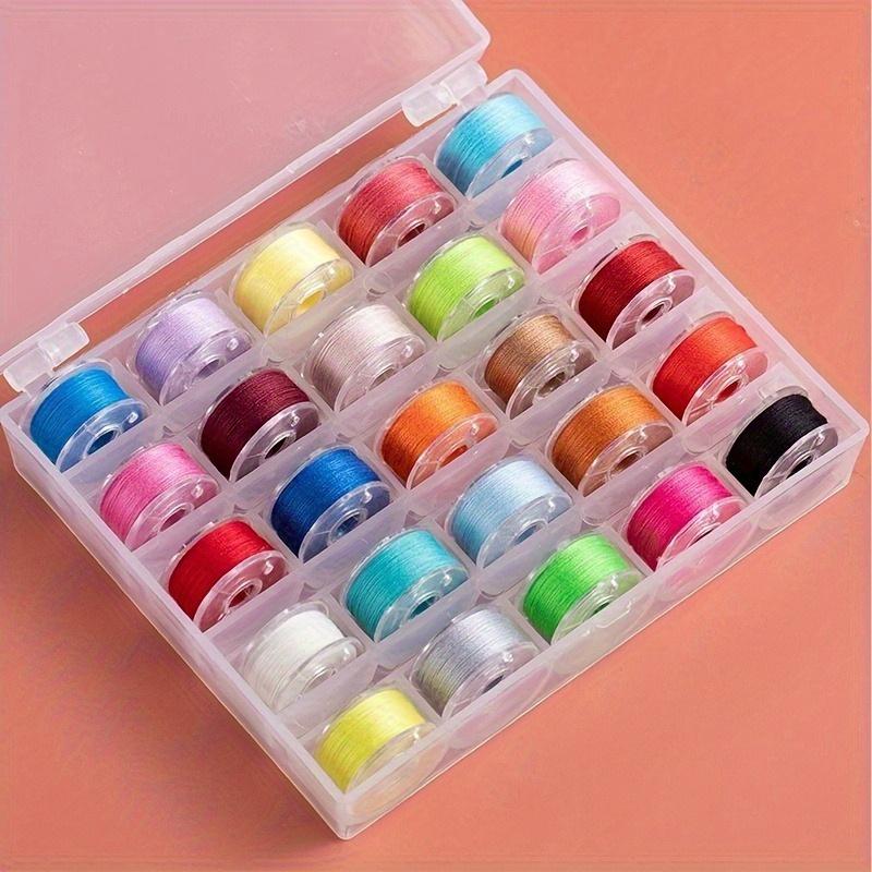 25/36 Grids Household Sewing Machine Color Shuttle Core Set, Multi-color Sewing Thread, Practical and Easy To Install