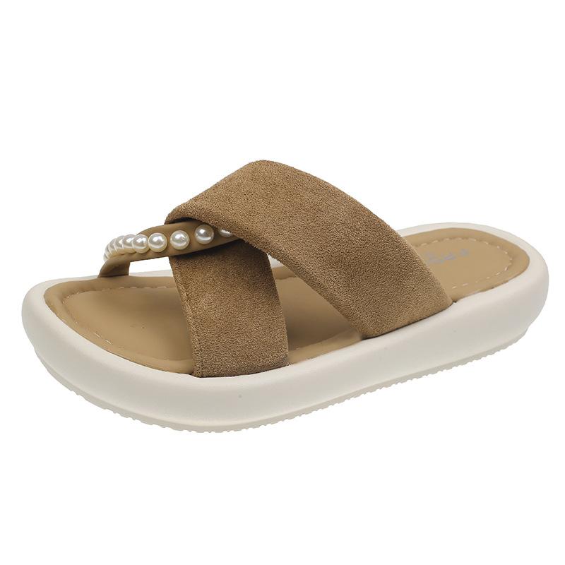 National style slippers women's summer wear super fire thick bottom 2025 new fashion beautiful not tired feet with skirt cool slippers