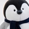 Soft Plush Penguin Stuffed Animal Toy with Scarf Large Size Cuddly Plushie for Kids and Collectors Indoor Use