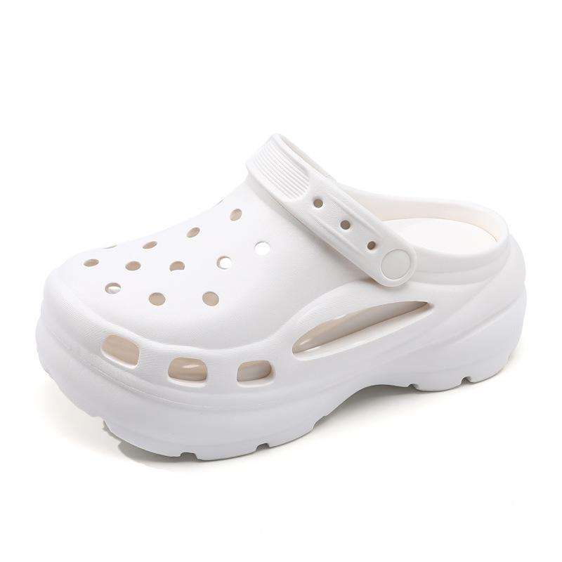Women's Outdoor Anti-Slip Odor-Resistant Thick-Soled Height-Boost Color-Block Sandals & Summer Slippers