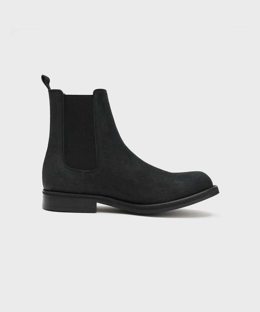 Firenze Atelier [Vibram] All Day Round Toe Chelsea Boots 2600 [Natural Black]