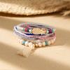Boho Perlenarmband Instagram-inspiriert Nischenstil Farbblock-Stapelarmband-Set