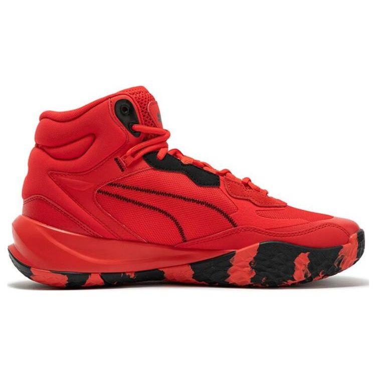 Puma Playmaker Pro Mid Unisex Red Black 377902-05