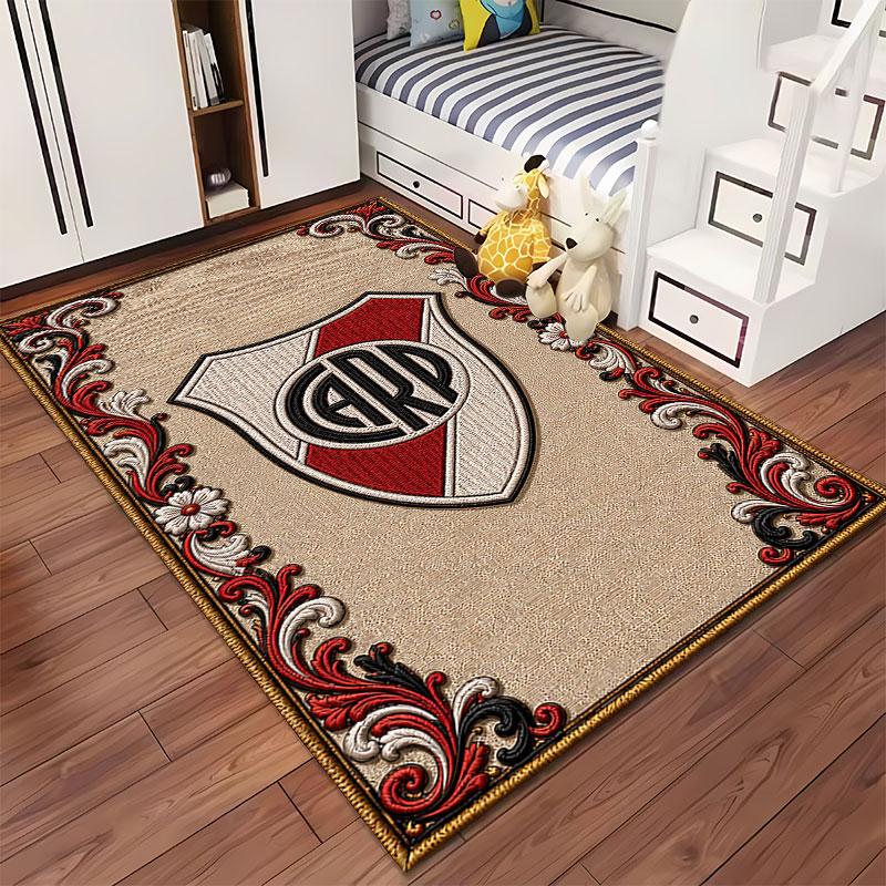 River Plate Logo Pattern Carpet suitable as a non-slip mat for the living room or bedroom sofa