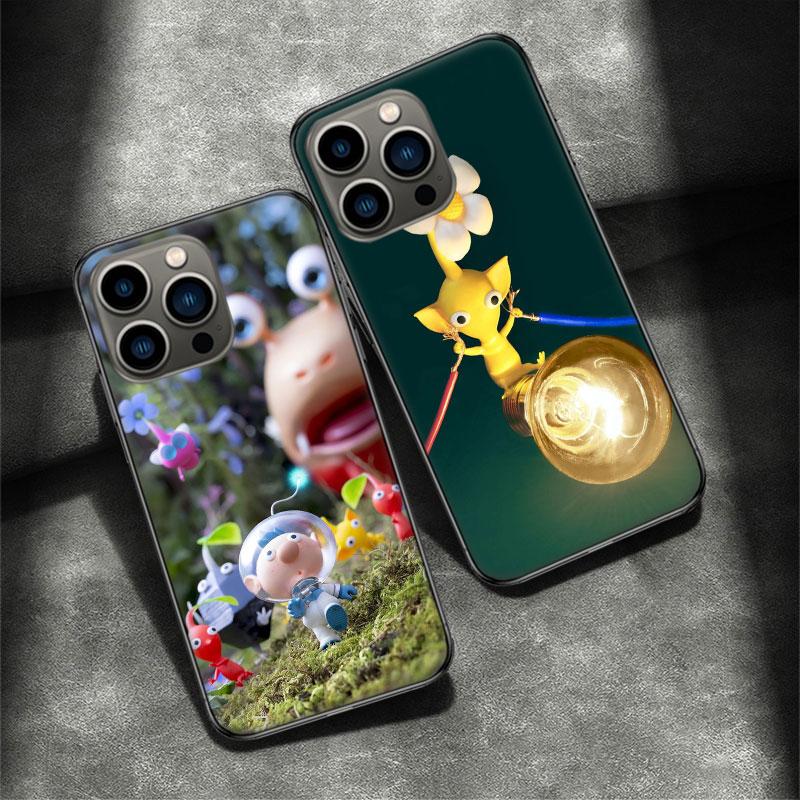 Game Pikmin 4 Phone Case For Apple Iphone 16E 16 Pro Max 15 Plus Soft 13 12 Mini Cover 11 14 Pro Max Capa 8 7 SE Shell Coque Sil