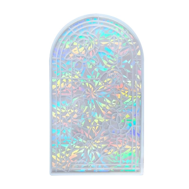 

Wall Hanging Decor Art Silicone Mold Holographic Rose Painting Resin Molds Rainbow Effect Wall Art Ornament Mold DIY чистый
