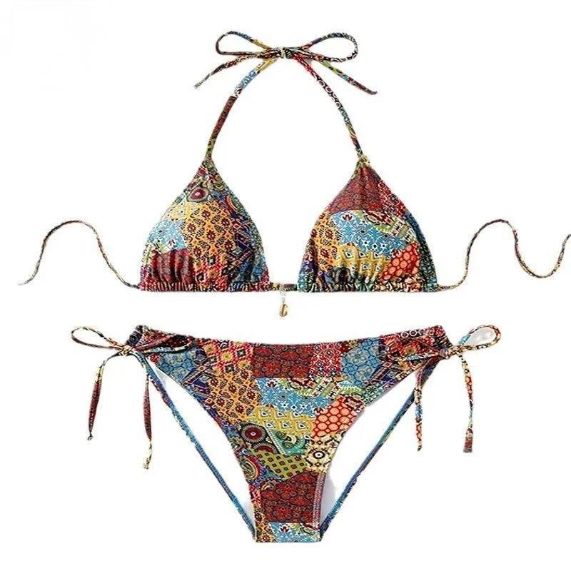 Bikini Small Chest Push Up Slim Hot Spring Resort Swimsuit
