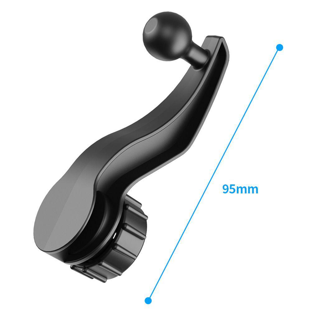 17mm Ball Head Car Vent Phone Holder & Extension Rod for Navigation