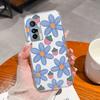 Cellphone Case For Vivo X70 X80 Pro Plus X200S X27 X21 X60 Beautiful Flower Pattern Transparent TPU Advanced Anti Slip Protective Shell For Vivo Cover