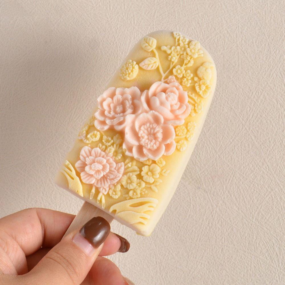 Silicone Popsicle Silicone Mold Soft Popsicle Ice Tray Ice Cube Mold  For Ice Cream Pudding Jelly