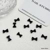 20pc Exqusitive Bows Nail Resin Charms Mini Bow Nail Art Accessories Bow Black White Rice White Bow Tie Nails Decoration Diamond