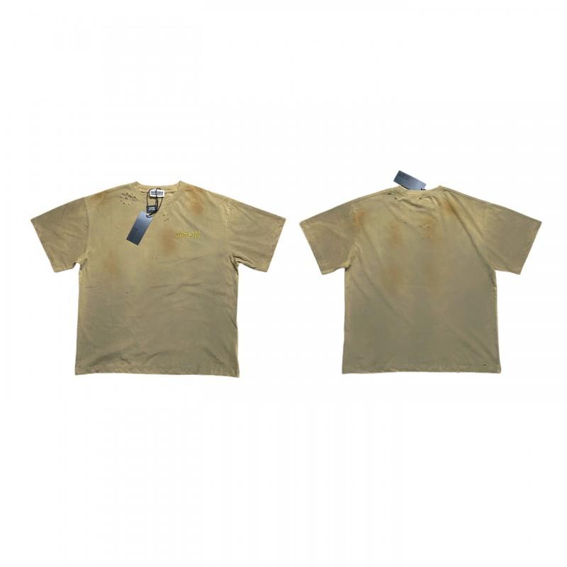 T-shirt Coton Surdimensionné Homme Avec Impression Graphique Satoshi Lavage Vintage Hip Hop Streetwear Manches Courtes