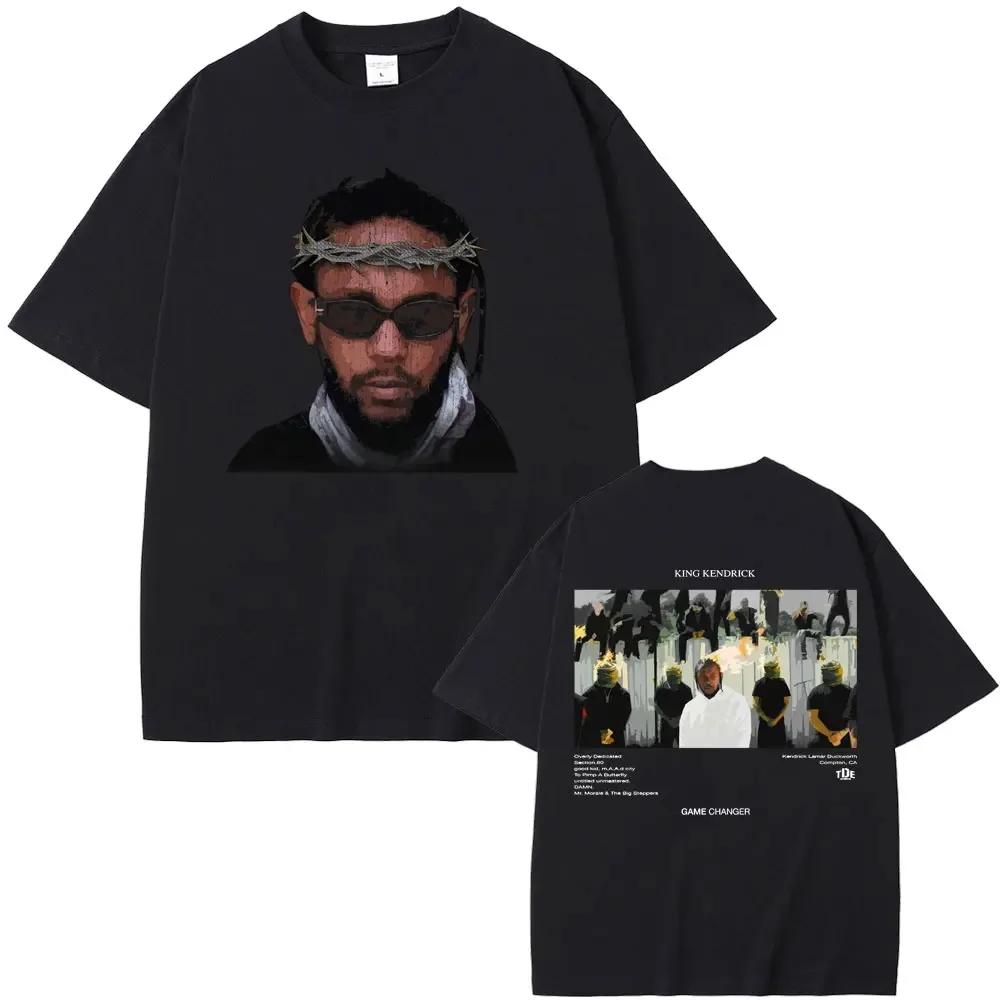 Rapper Kendrick Lamar Pimp A Butterfly Mr. Morale & The Big Steppers Album Graphic Print Tshirt Male Hip Hop Casual Tees