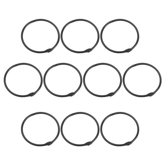 10Pcs Metal Shower Curtain Rings O Shape Shower Curtain Hooks Rings Anti-rust Curtain Hooks for Bathroom Shower Curtain Liner Room Dividers