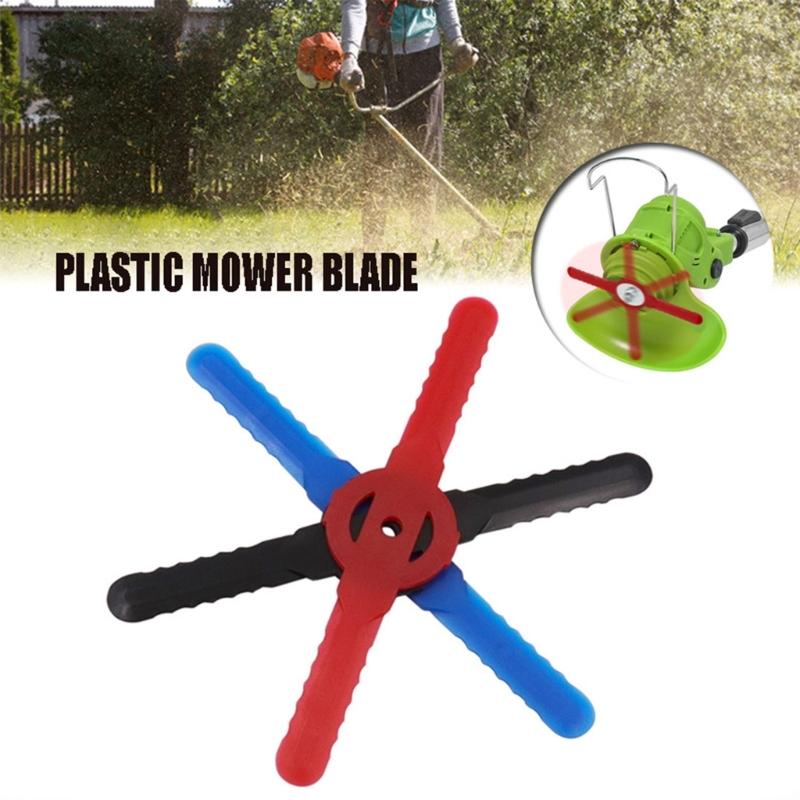 60PCS String Trimmer Head Blades Plastic Cutter Blades Replacement Weed Wacker Head Blades Lawn Mower