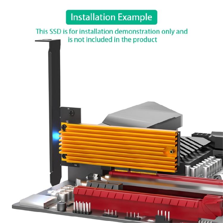 PCIE to NVME Adapter M.2 NVMe To PCIe 3.0 4X Expansion Card Risers with Bracket Card for 2242 2260 2280 M.2 NVME