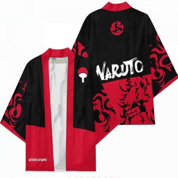 Japanese Anime Print Pattern Cardigan Men's Fashion Traditional Clothing Kimono Casual Streetwear Haori Harajuku Jacket
