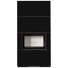 Modular Fireplace KRATKI FLOKI BOX 8 kW Ø 160 Quartz Sinter NERO ASSOLUTO Self Closing Door