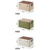 Double-Layered Picnic Storage Box, Folding Design for Outdoor Use with Multi-Functional Organizer