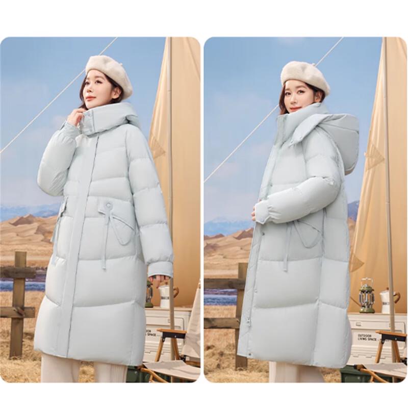SNOWFLYING Women's Mid-Length Down Jacket