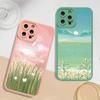 Art Oil Painting Flowers Phone Case For iPhone 14 11 12 13 Pro Max For iPhone XS X XR 7 8 Plus SE2 Soft Silicone Back Covers