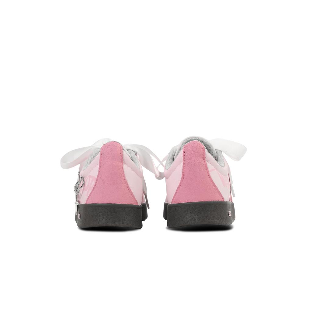 Adidas VL COURT 2.0 Balance Abrasion Resistant Low top Skateboard Shoes Unisex Light Pink HQ1802(Team252- )