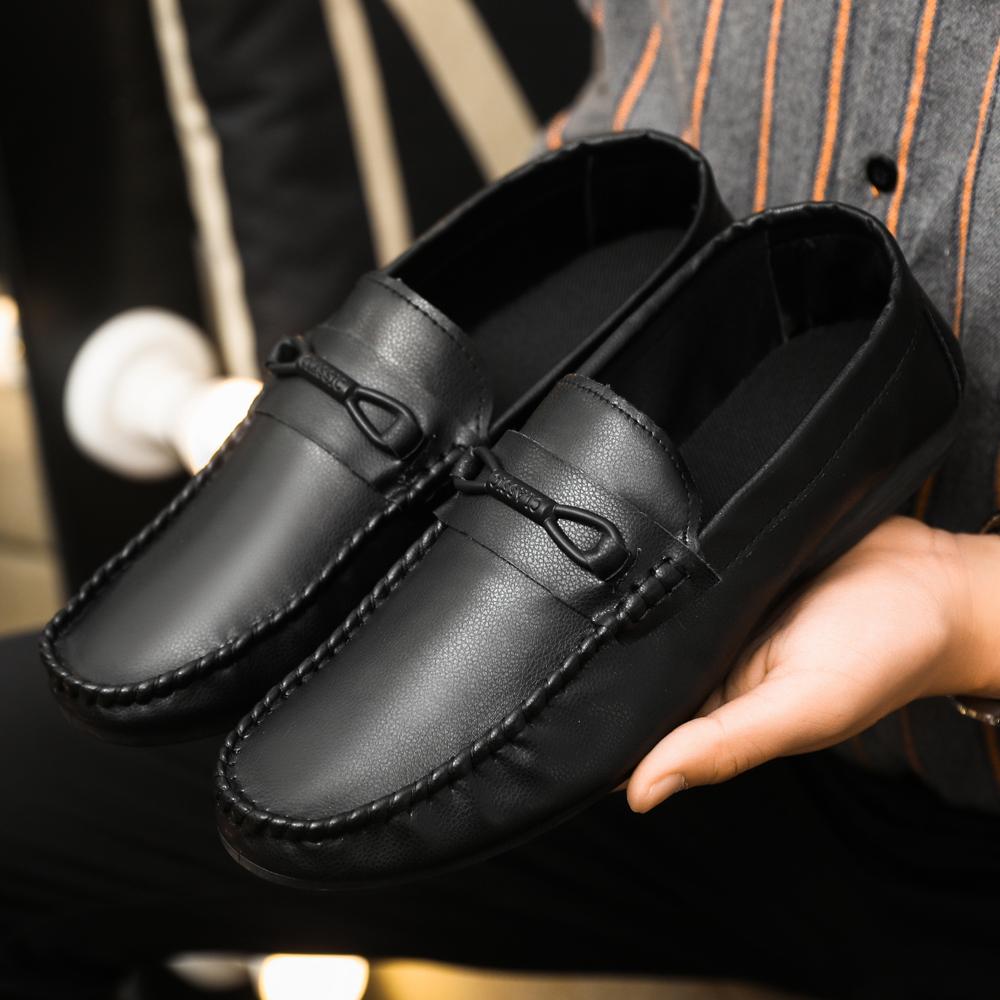 Casual Shoes For Men Loafers Leather Slip On Moccasins Breathable Comfortable Outdoor Walking Shoes For Men Walking