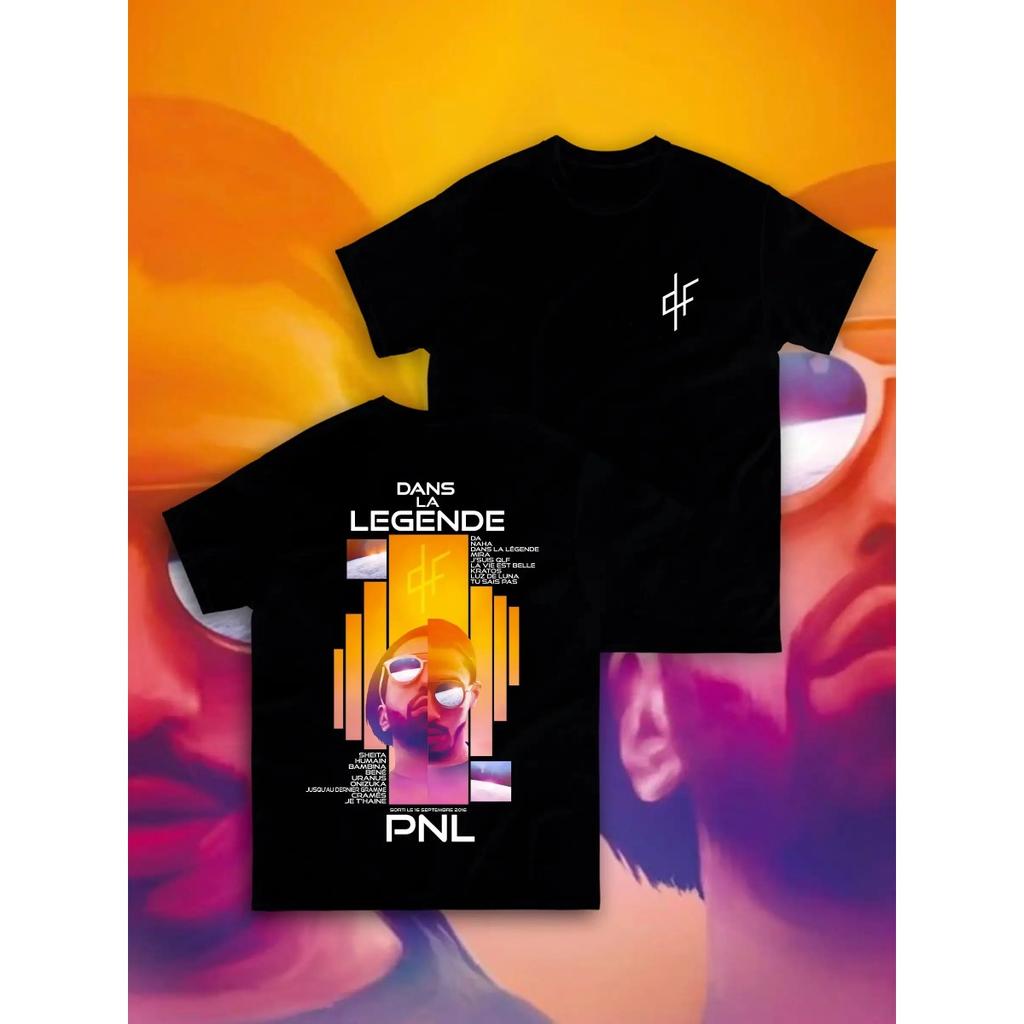 Le Monde Chico PNL Album Poster French Graphic Print T-shirt Men Women Streetwear Hip Hop Harajuku Fashion Short Sleeve Summer New Tee  Oversized  Top