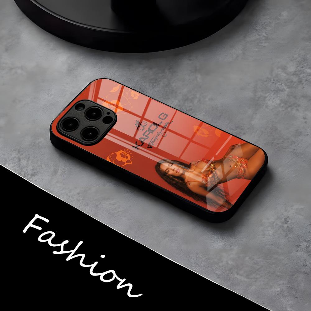 

K-Karol G Tropicoqueta Phone Case For IPhone 17 Pro Max 16 15 14 Pro Max 13 11 X Xs Xr 8 7Plus Glass Cover iPhone 11 Pro Max