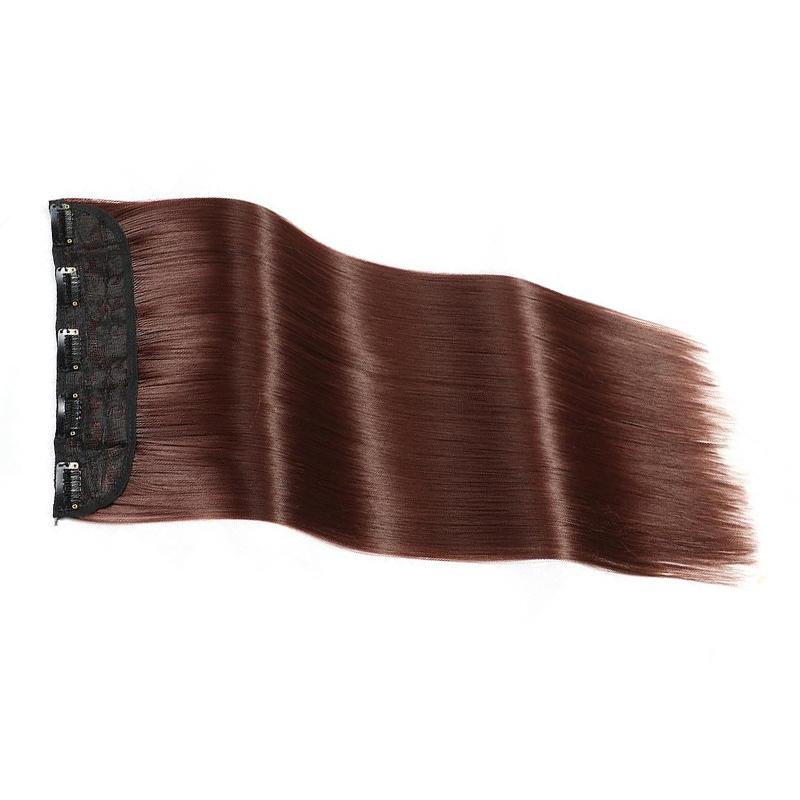 LISI волосы женские натуральные длинные прямые волосы наращивание парик 5 зажимов — фото 32