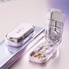 Adjustable Pill Cutter Splitter Fits Multiple Pills at Once 12/3/4 in 1 Pill Cutter with Hidden Sharp Blade Dustproof Cutter