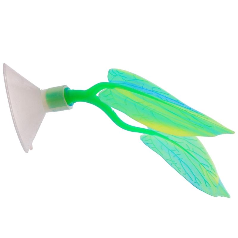 

Water Plant Leaves for Fish Tanks Aquarium Decorations Beautiful Appearance Artificial Plant Leaves Multicolored зелений