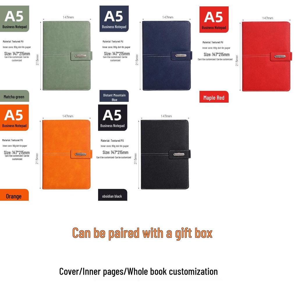 Customizable Notebooks and Notepads: A5 and B5 Stationery Sets with Printable Logo and Inner Page Options