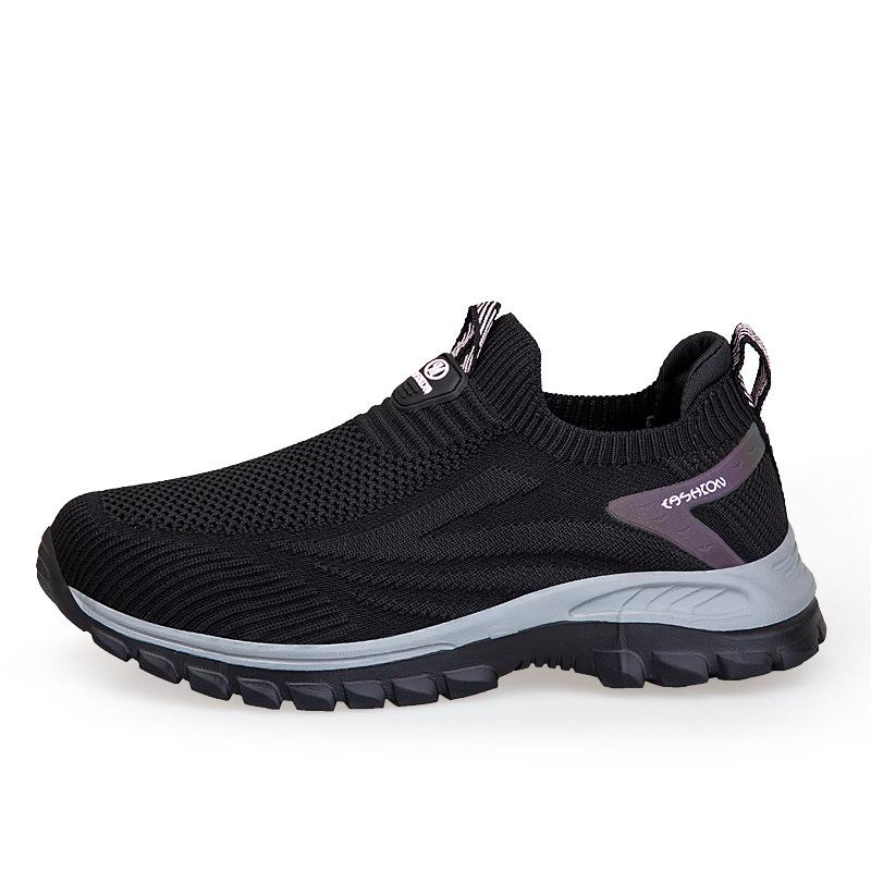 2025 spring and summer mother walking shoes soft sole non-slip middle-aged and elderly father shoes breathable men's and women's lightweight foot sp