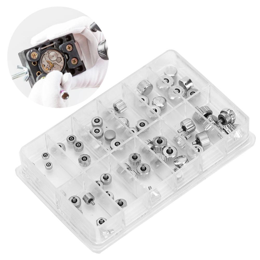 Silver Chronograph Button Stainless Steel Watch Replacement Watch Crown All Types Watches