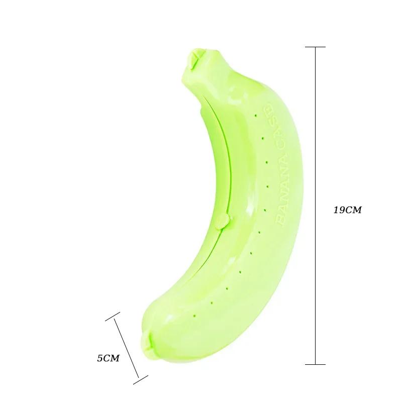 1Pc Portable Banana Case 3 Colors Banana Saver Plastic Banana Protector Box Banana Storage Container for Home Outdoor Travel