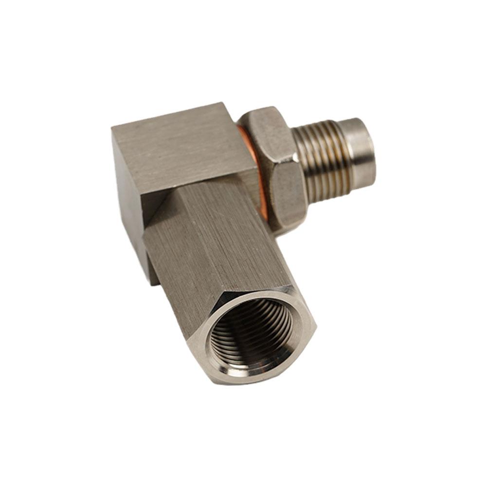 Universal 90 Degree Oxygen Sensor Adapter Mini Catalyst Converter Fix Check Engine Light Oxygen Sensor Extender Spacer Plug