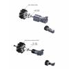 4Pcs 60mm Omnidirectional Wheel Aluminum Alloy Omni Directional Wheel Set 2 Left 2 Right 14159