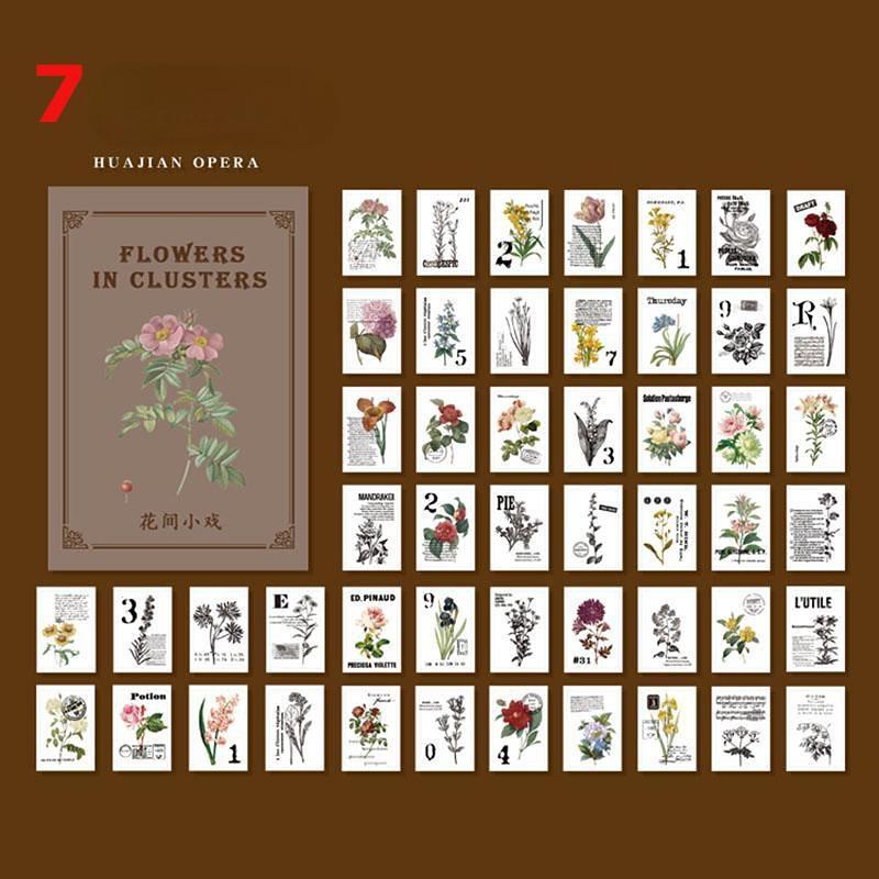 

50 шт. винтажная бумага для телефона деко ретро канцелярские принадлежности лакмусовая бумага ненужная этикетка для журнала материал для скрапбукинга LM Huajian Drama