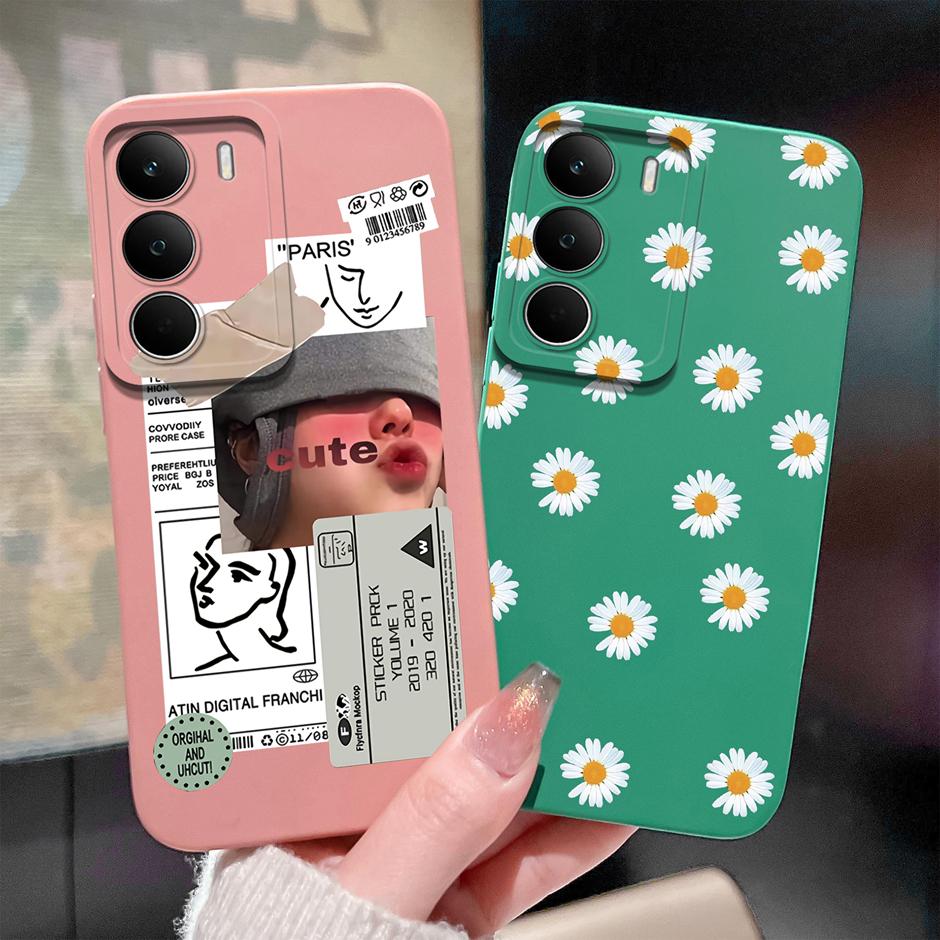 For Realme C71 C73 C75 C75x Phone Case Fashion Cartoon Sweet Girl Soft Silicone Anti Scratch Protective Bumper Back Cover Fundas