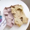 Pet Bigbear Dog Clothing Striped Quad Teddy Pomeranian Puppy Bag Belly Coral Fleece Coral Fleece Thickened