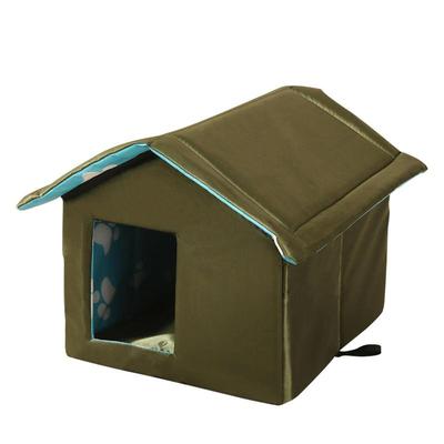 Warm Buiten Kattenhuis Opvouwbaar Geïsoleerd Kattenhuis Voor Huisdier Weerbestendige Kattenhuizen Voor Buiten Katten Honden En Kleine Dieren
