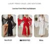 Feyun Women's Seductive Mesh Nightgown and Bathrobe